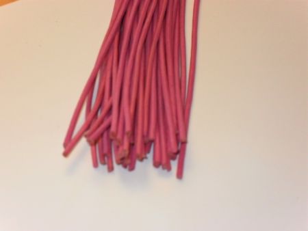 Lederband pink, rund,  2 mm, 1 m lang
